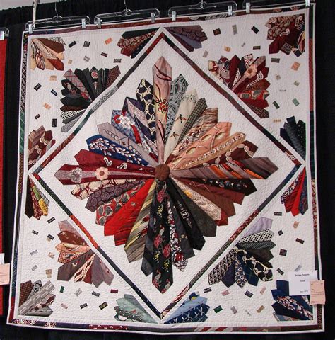 You want to be left with scraps big enough to accommodate your square size. . Instructions for making a necktie quilt